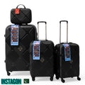 instagon Polypropylene Unbreakable Luggage Set With Vanity Case