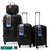 instagon Polypropylene Unbreakable Luggage Set With Vanity Case