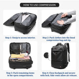 Anti-Theft Vacuum Compression Business Travel Backpack