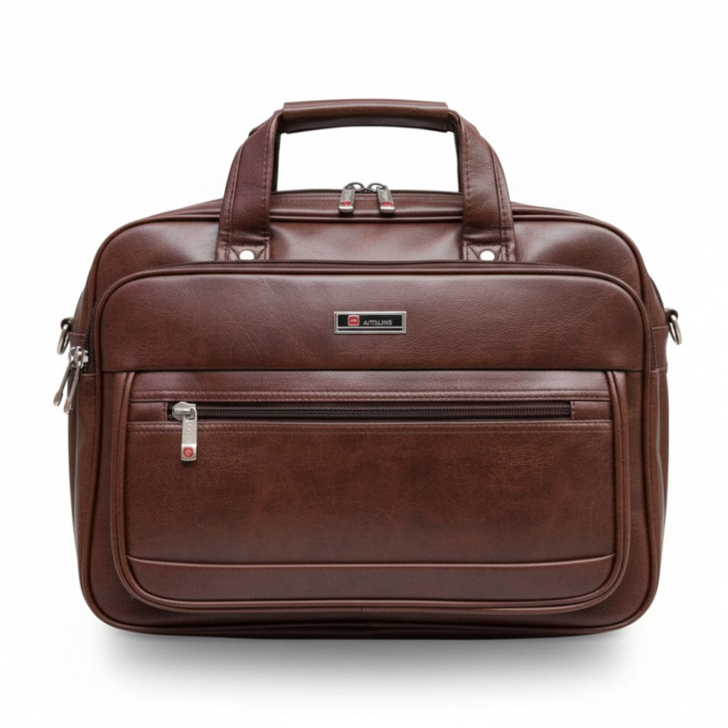 Executive Leather Office Laptop Bag - Kashif Luggage & Bags