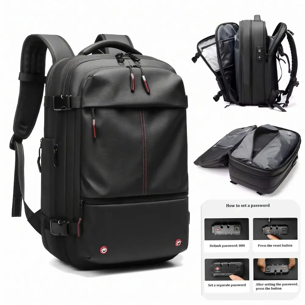 Anti-Theft Vacuum Compression Business Travel Backpack